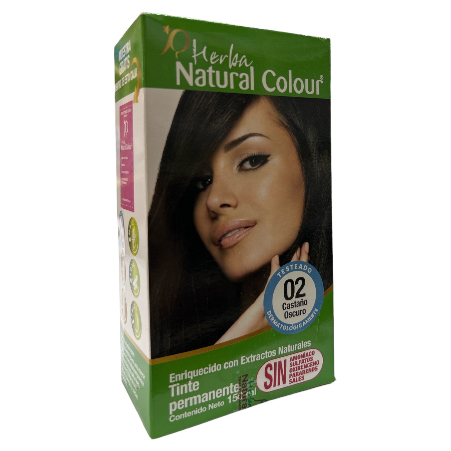 Tinte Herba Natural Colour 02 Castaño Oscuro