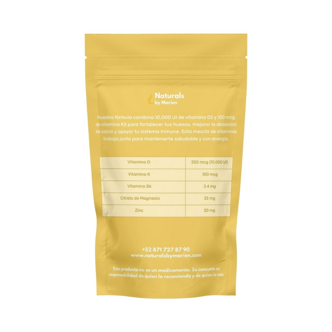 Vitamina D3 + K2 60 caps.