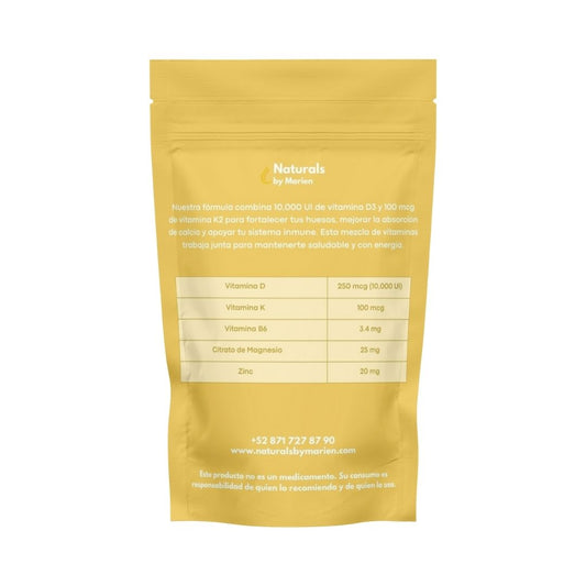 Vitamina D3 + K2 60 caps.