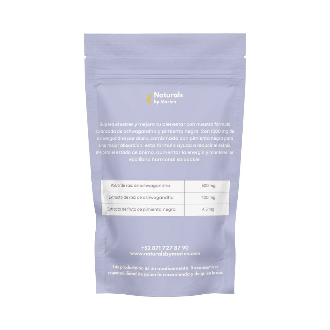 Ashwagandha con Pimienta Negra 60 caps
