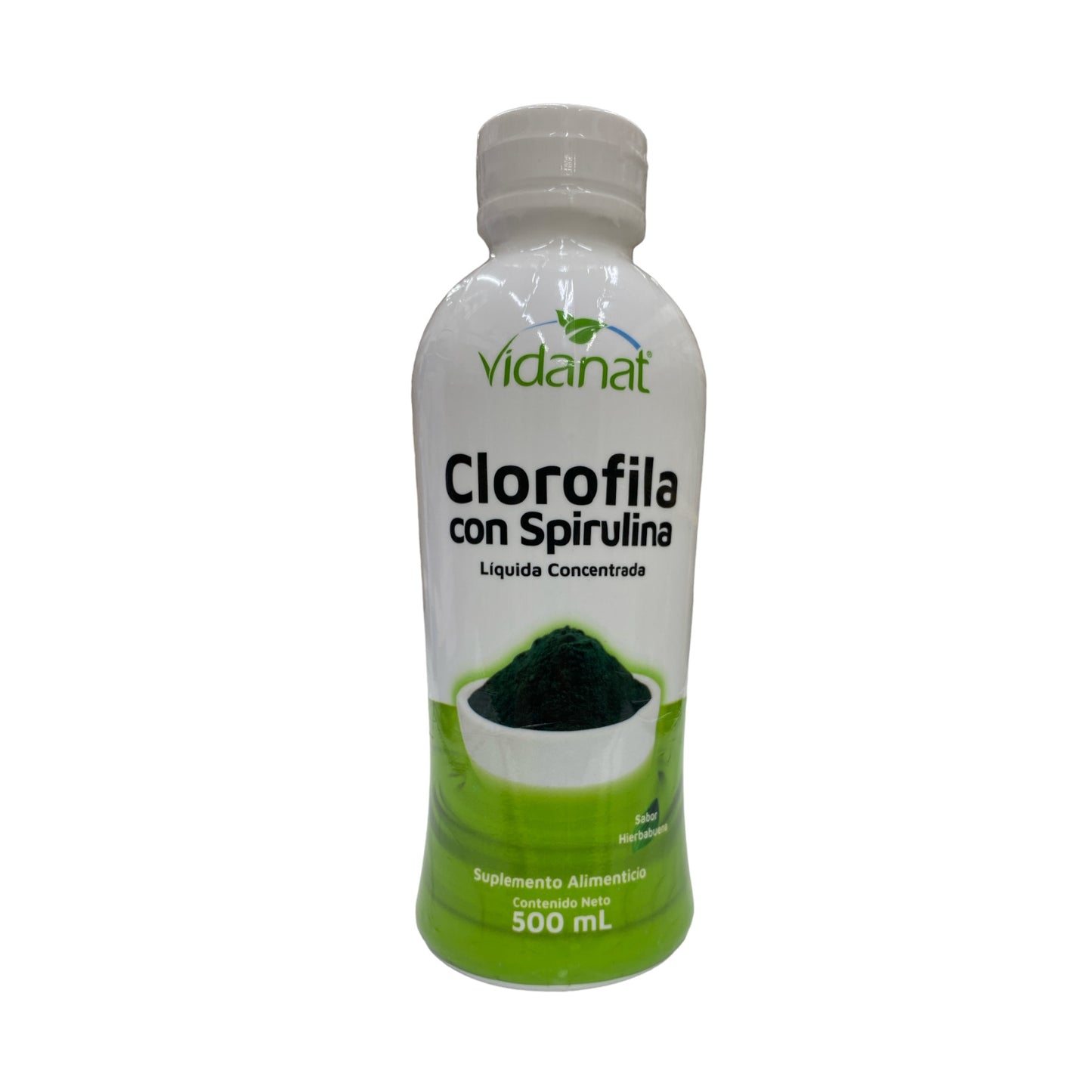 Clorofila con Spirulina de 500ml Vidanat