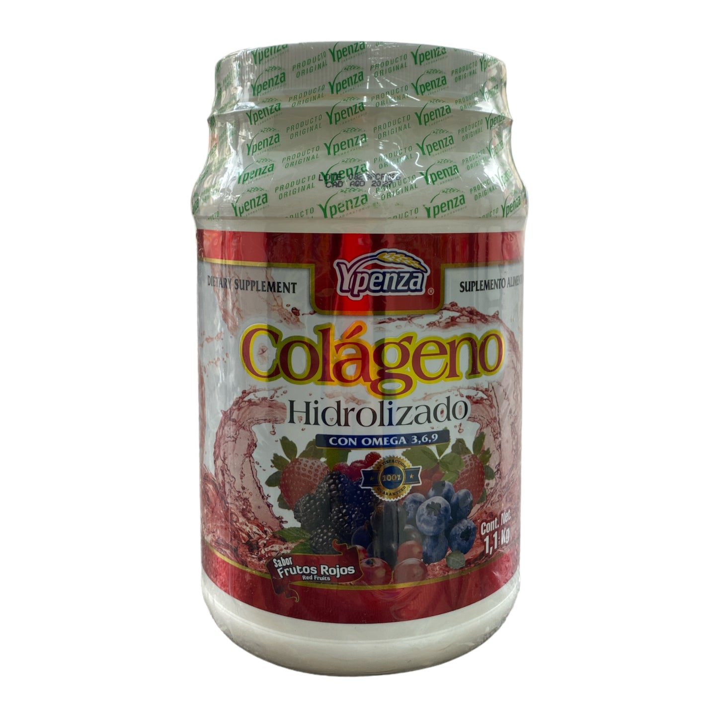 COLAGENO HIDROLIZADO FRUTOS ROJOS 1.100 KG YPENZA
