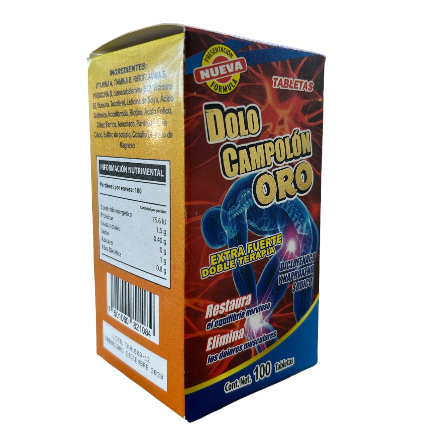 Dolo Campolón Oro 100 cápsulas The King