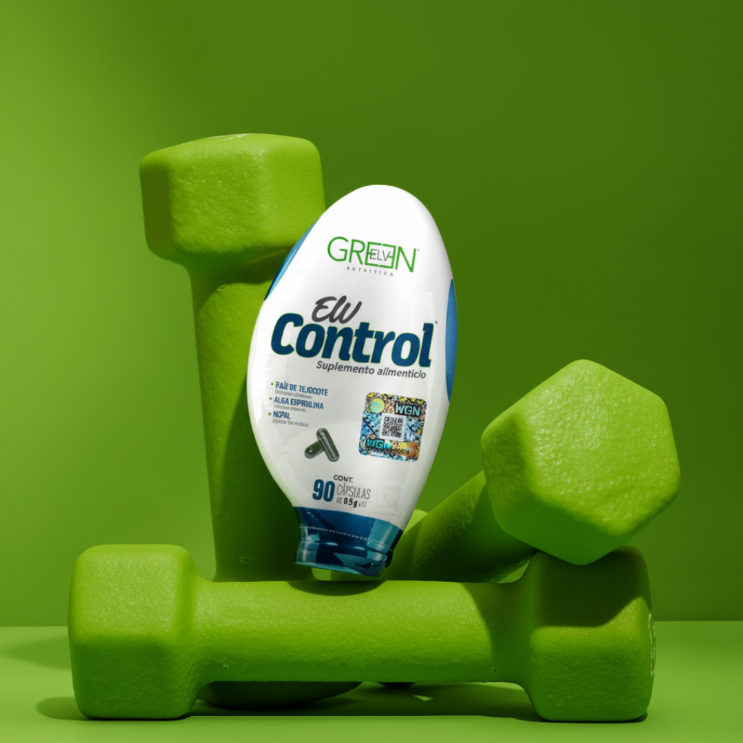 Elv Control 90 Capsules Nopal Tejocote Spirulina Green Elv Nutrition