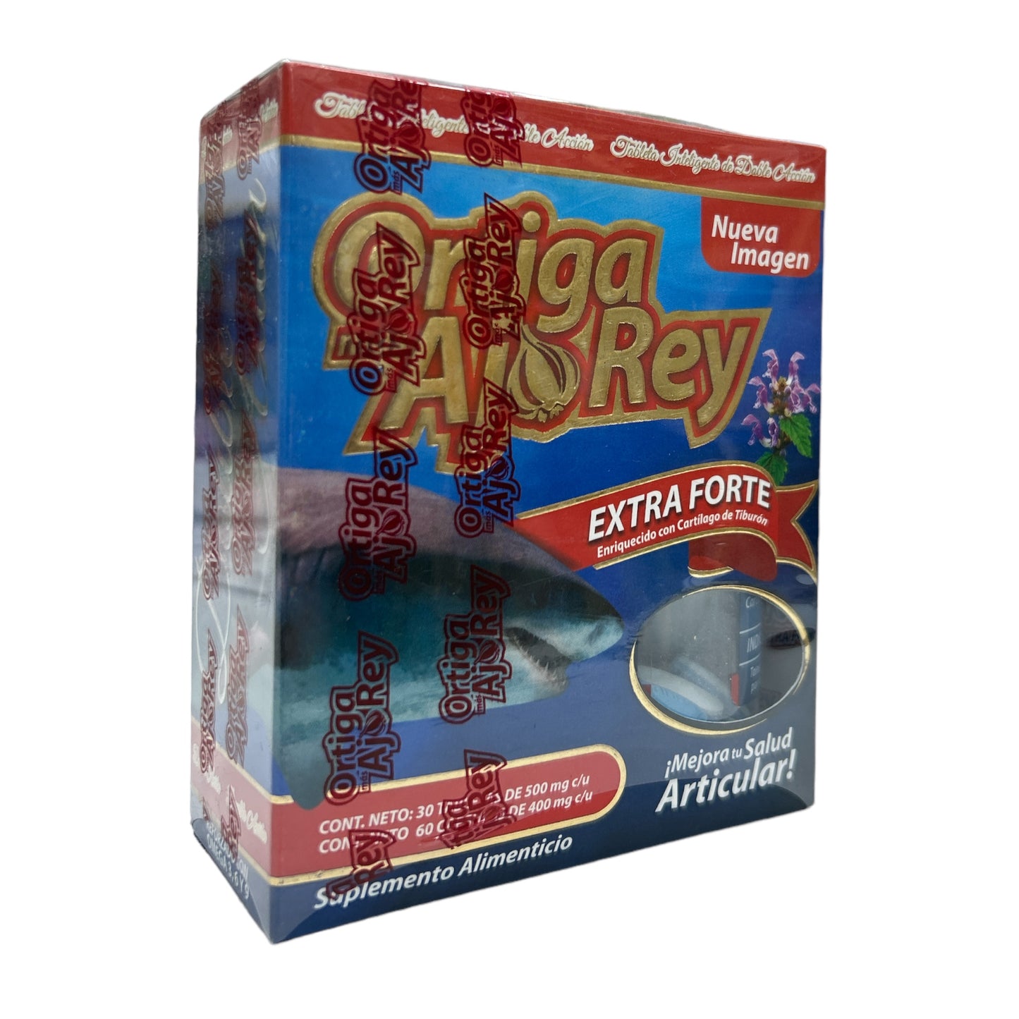 Ortiga Más Ajo Rey Extra Forte 30 tabletas + 60 cápsulas