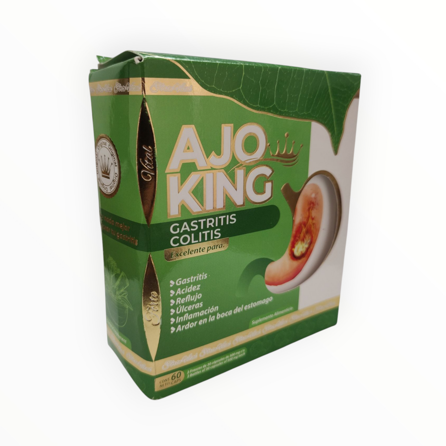 Gastritis Colitis 60 cápsulas Ajo King