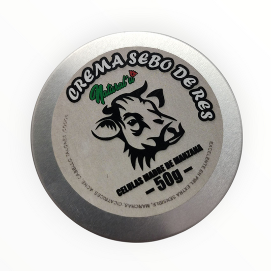 Crema Sebo de Res Células Madre de Manzana 50 g Natural'U