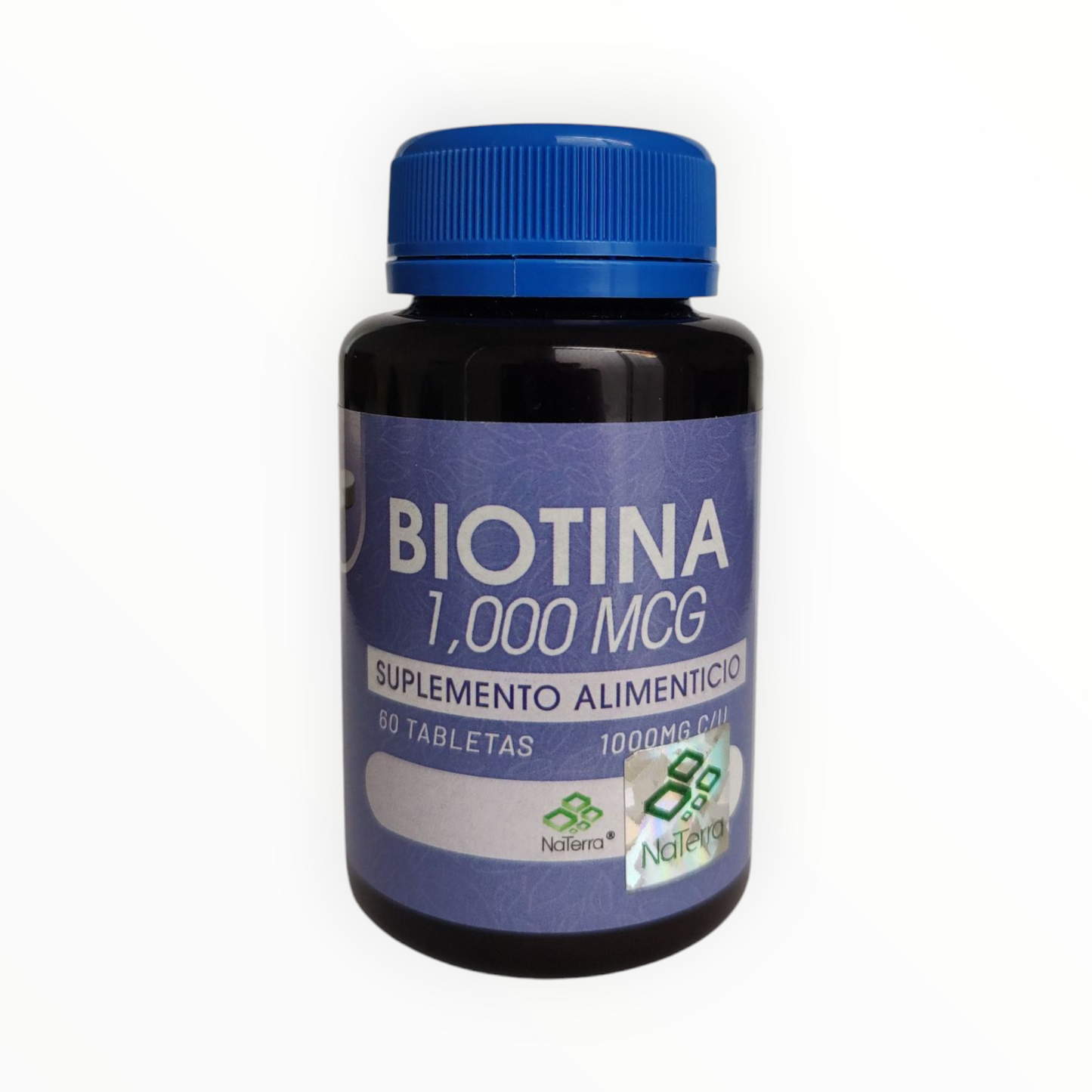 Biotina 1000 mcg 60 tabletas NaTerra