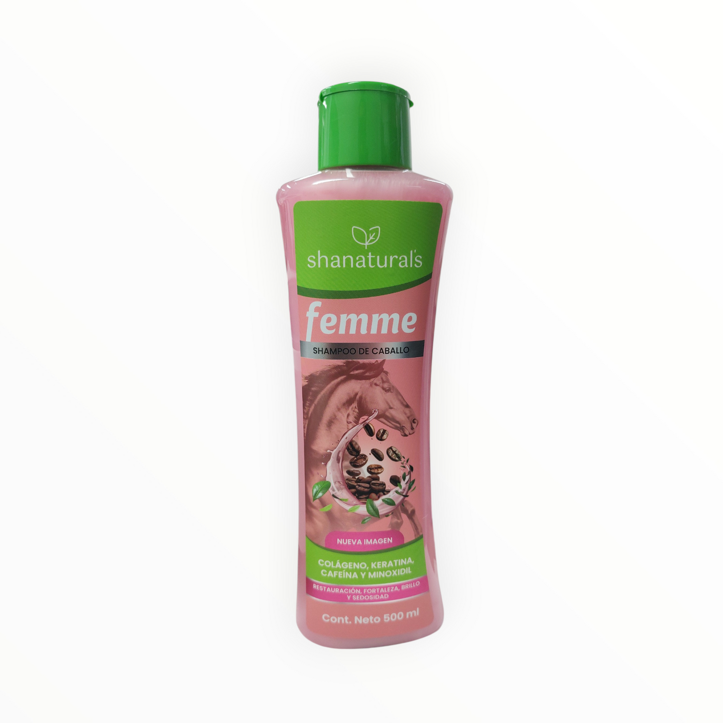 SHAMPOO CABALLO ROSA FEMME C/500 ML SHANATURAL'S