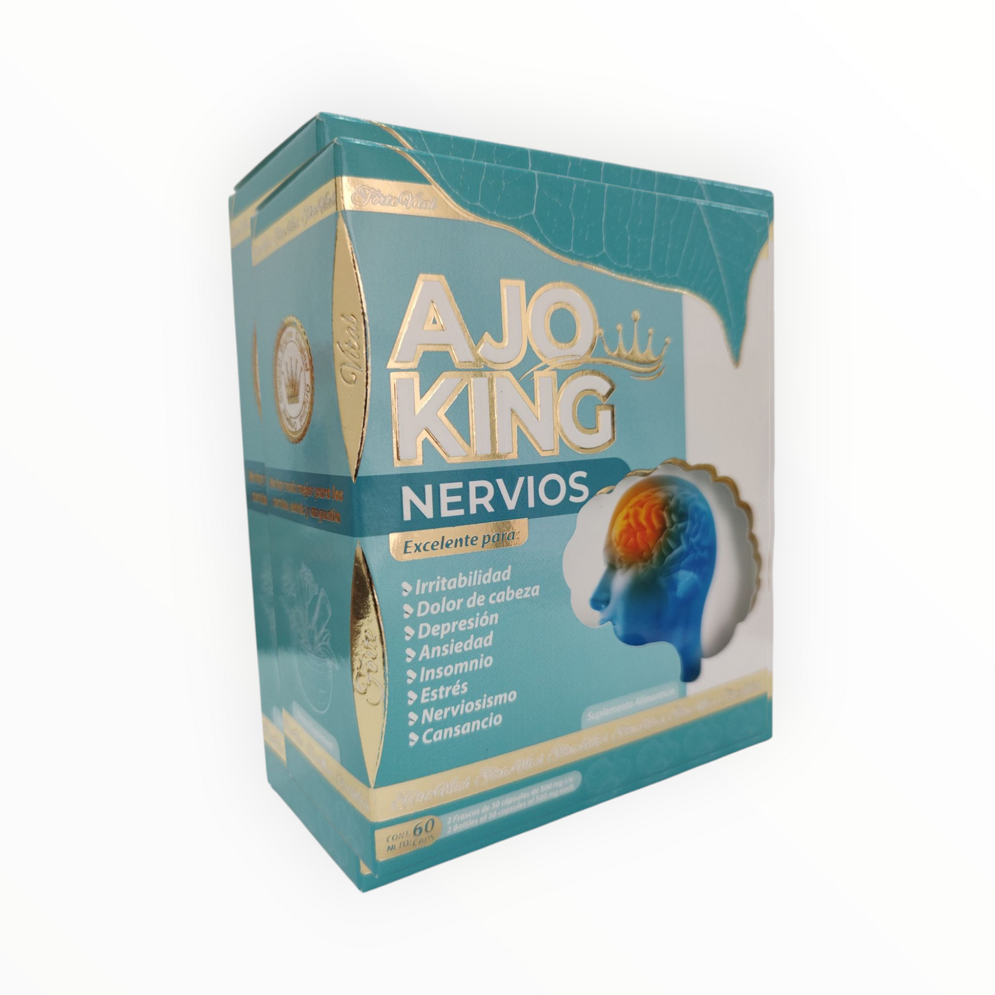 Suplemento para los Nervios 60 cápsulas Ajo King