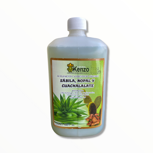 Bebida de Sábila, Nopal y Cuachalalate 1 litro Kenzo