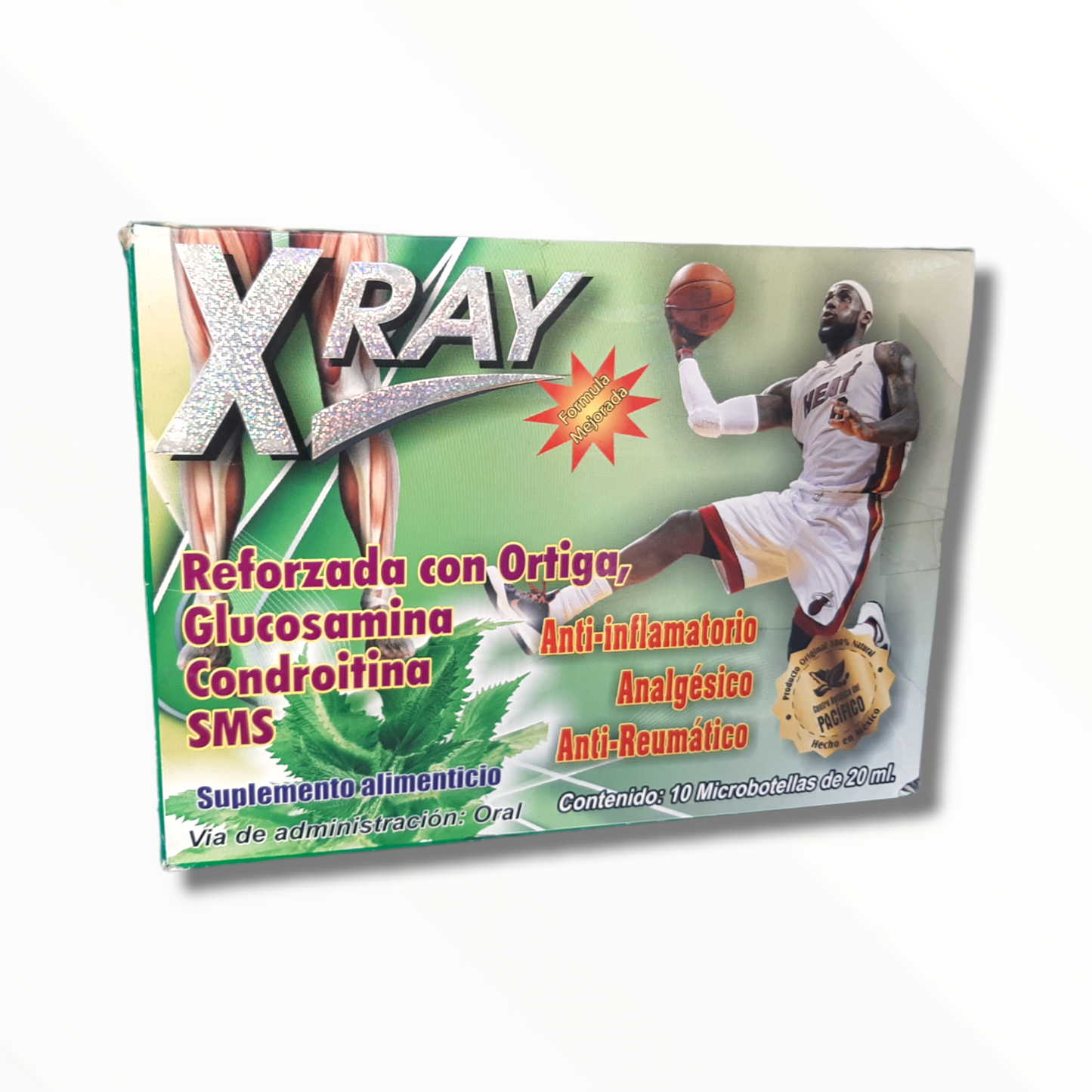 AMP X RAY REFORZADO CON ORTIGA, GLUCOSAMINA, CONCROITINA C/10 PACIFICO.