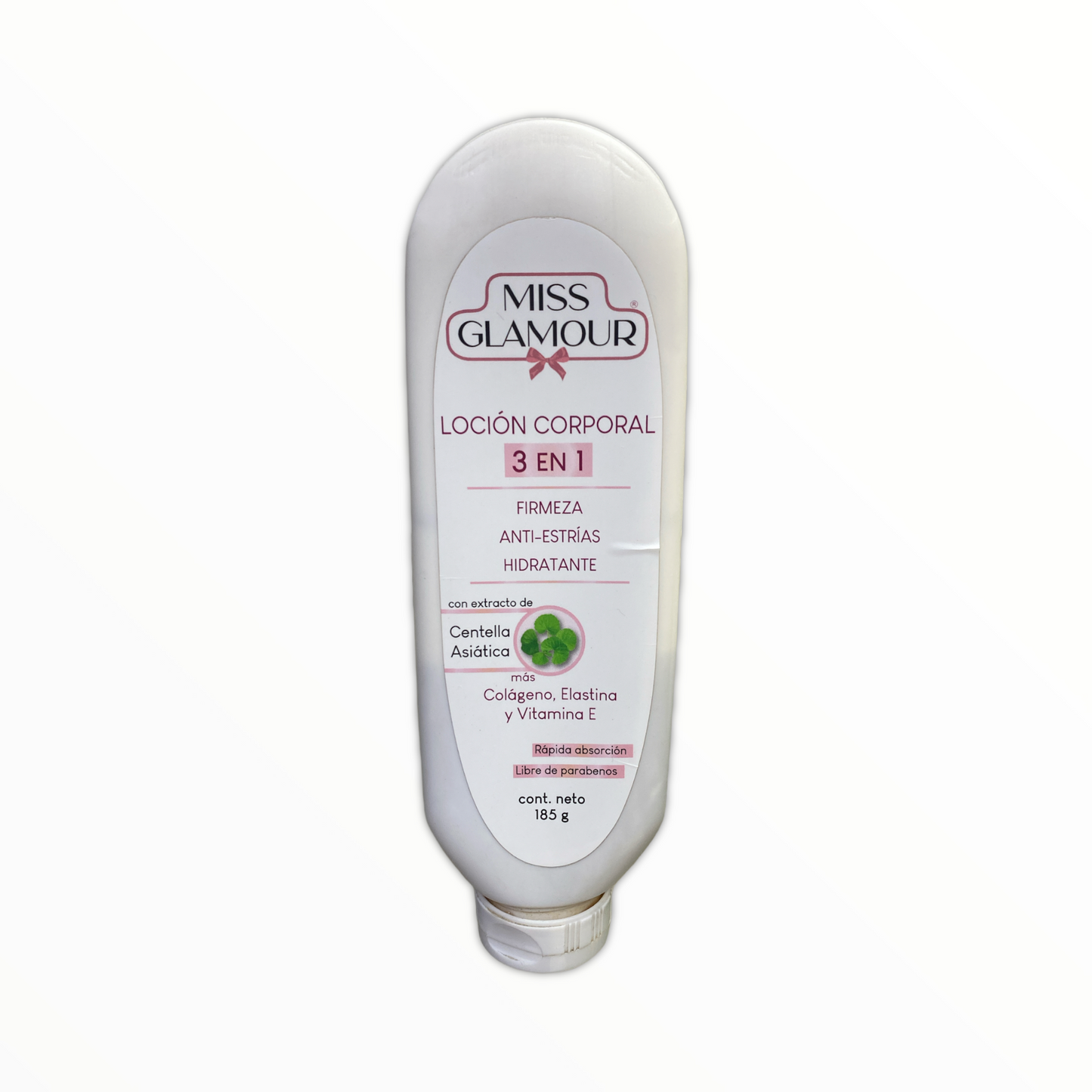 LOCION CORPORAL ANTI-ESTRIAS 3 EN 1 185 GRS MISS GLAMOUR