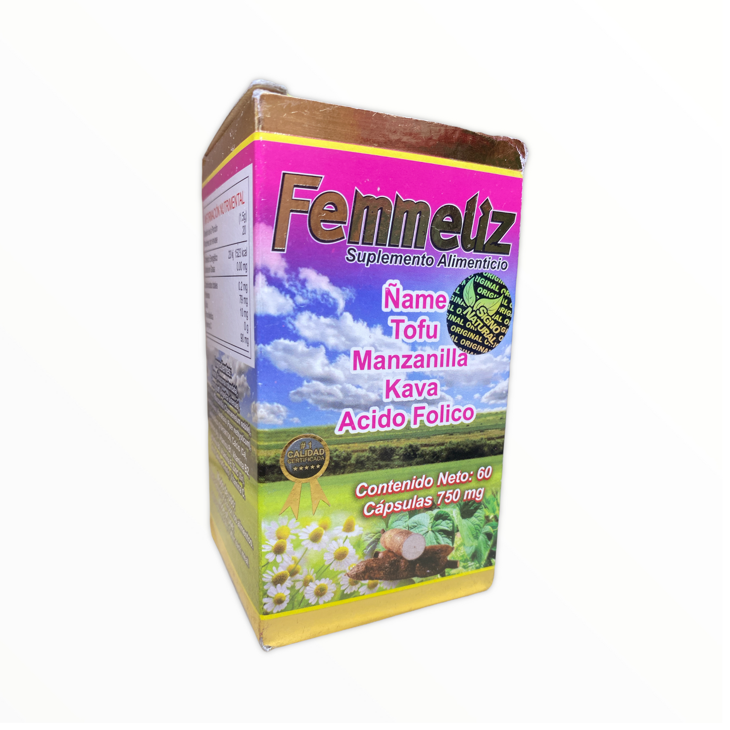 suplemento alimenticio femmeliz 60 cápsulas signo natural
