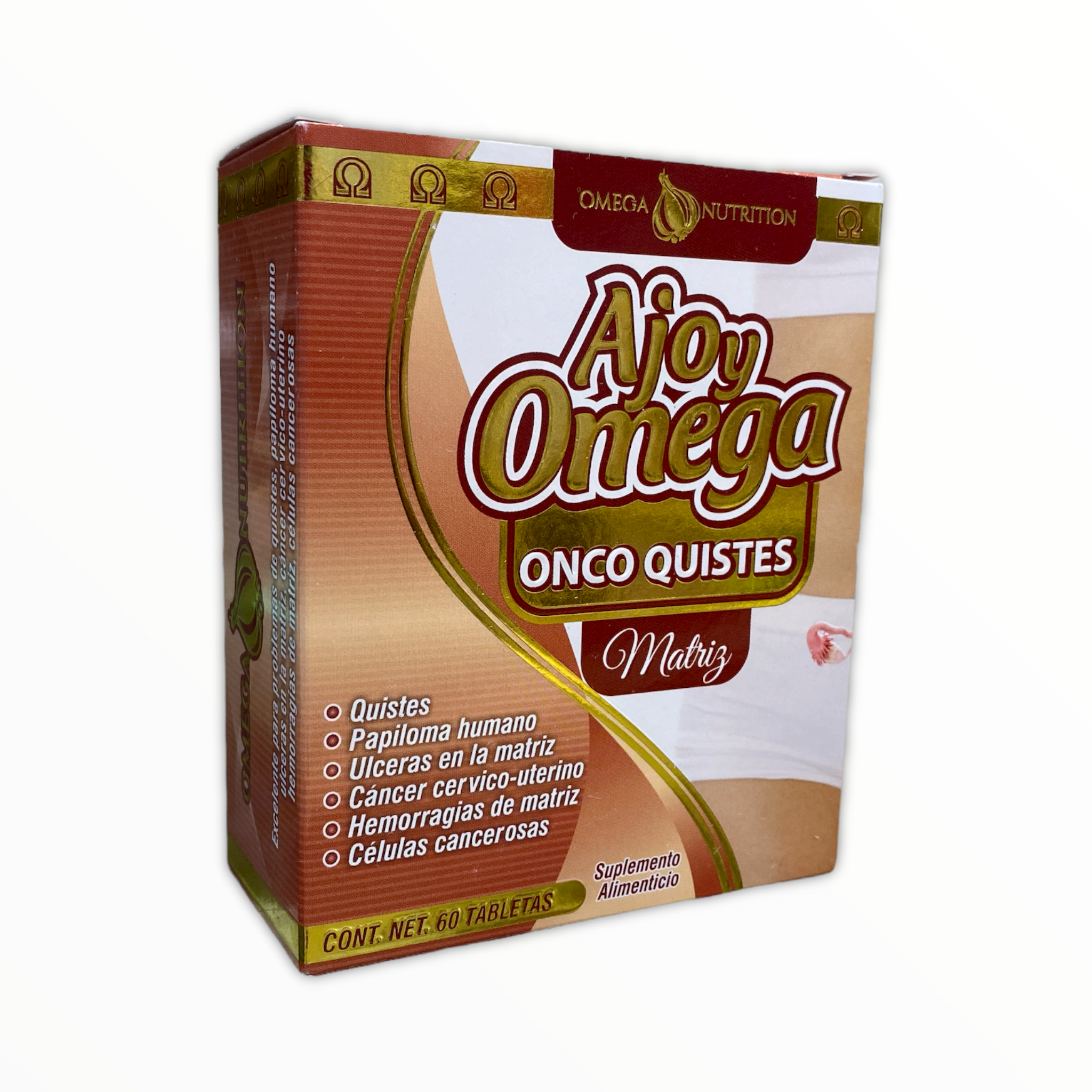 Ajo y Omega Onco Quistes 60 tabletas Omega Nutrition NatuZem