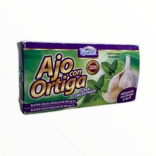 Ajo con Ortiga 60 tabletas Ypenza