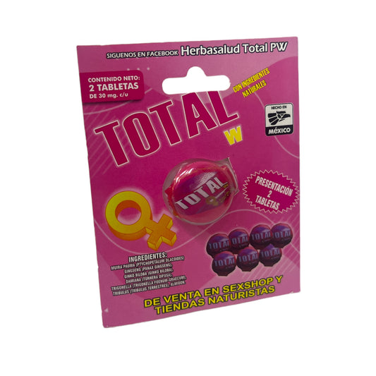 TAB TOTAL PW MUJER C/2 HERBASALUD TOTAL PW