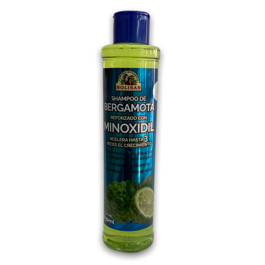 SHAMPOO BERGAMOTA MINOXIDIL TAPA AZUL C/630ML NOLISAN