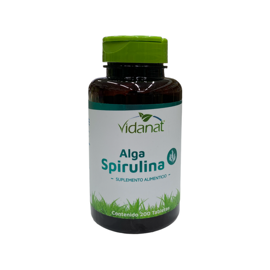 Alga Espirulina 200 tabletas Vidanat