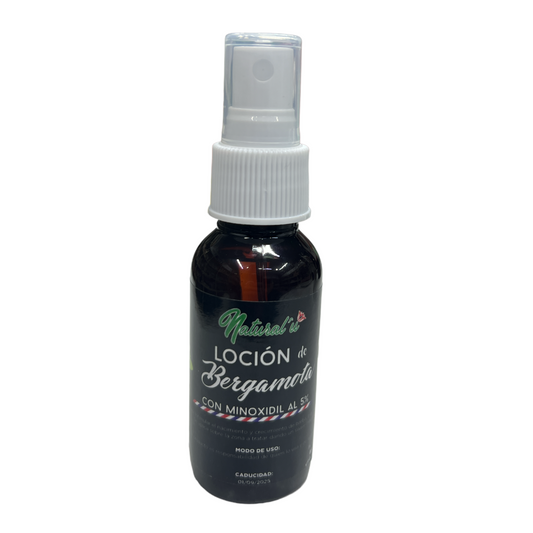 LOCION NATURALU DE BERGAMOTA C/ MINOXIDIL AL 5% C/60 ML NATURALU