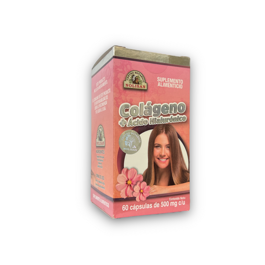 Colágeno + Ácido Hialurónico 60 cápsulas Nolisan