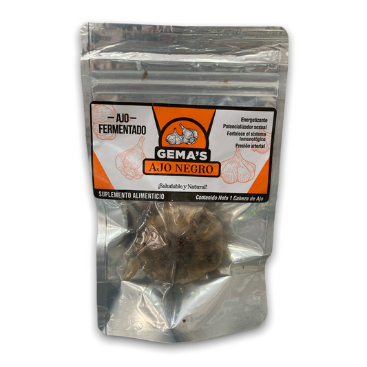 CABEZA DE AJO NEGRO ( CHICA ) FERMENTADO GEMAS