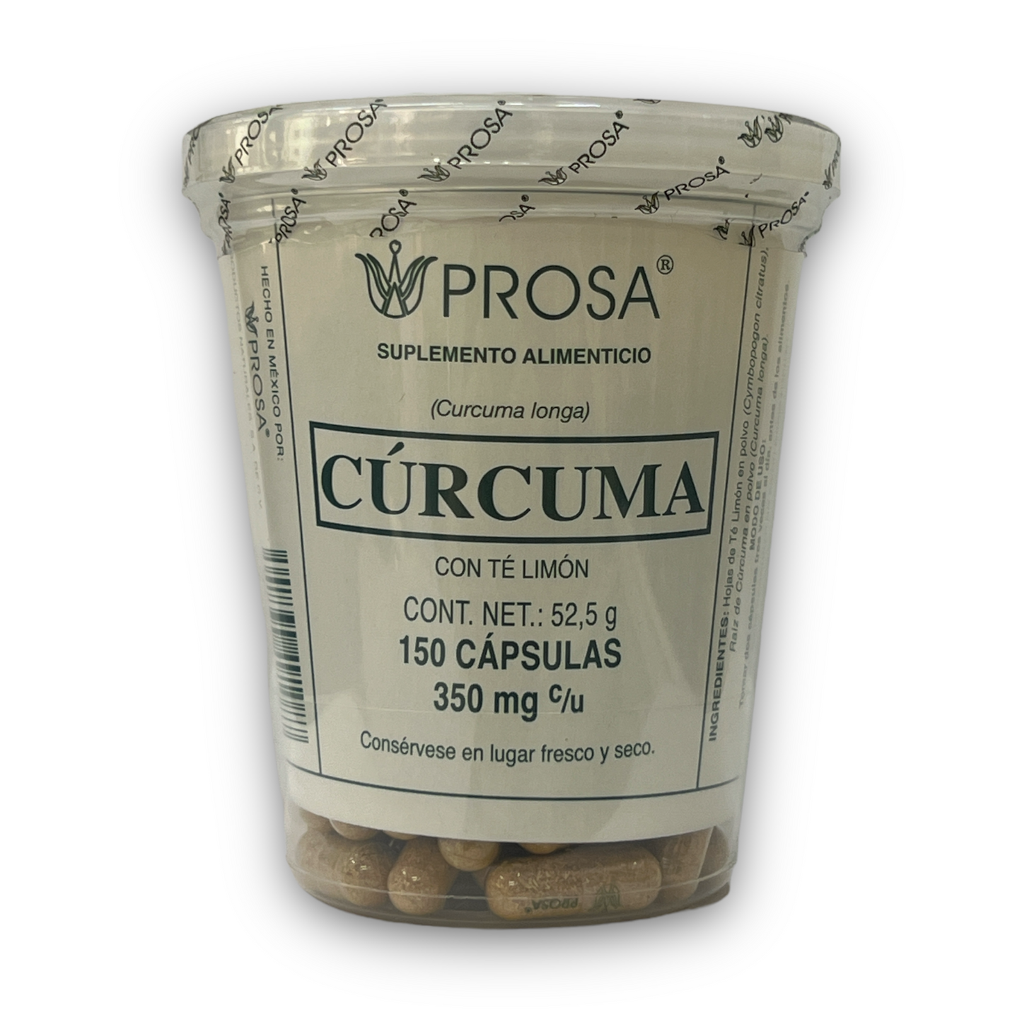 Cúrcuma 150 cápsulas Prosa