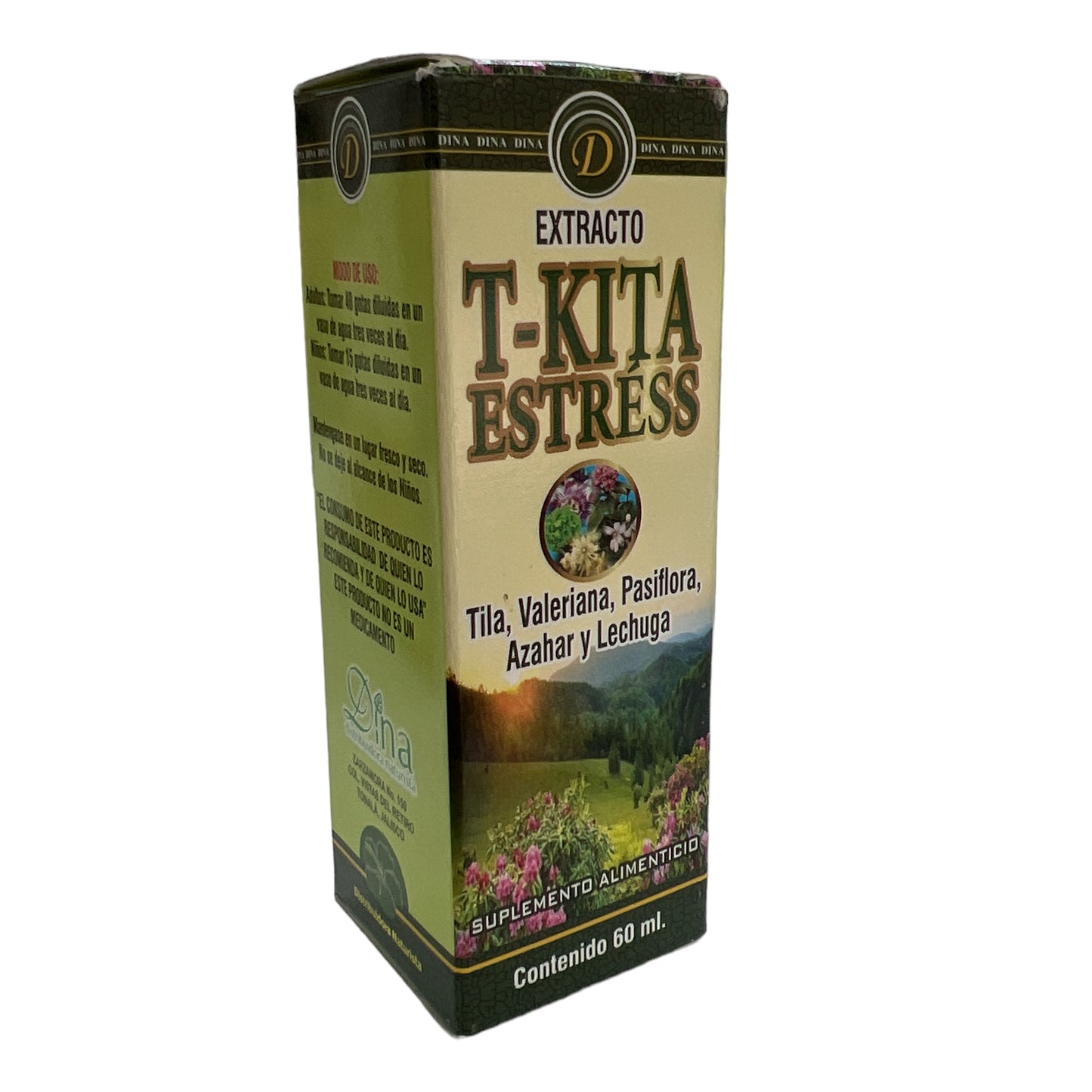 Extracto Tila, Valeriana, Pasiflora, Azahar y Lechuga 60 ml Dina