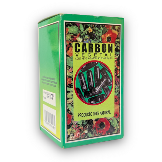Carbón Vegetal 50 cápsulas Azteca
