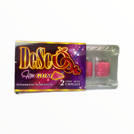 Deseo Fem Gum Cartera 2 chicles Ypenza