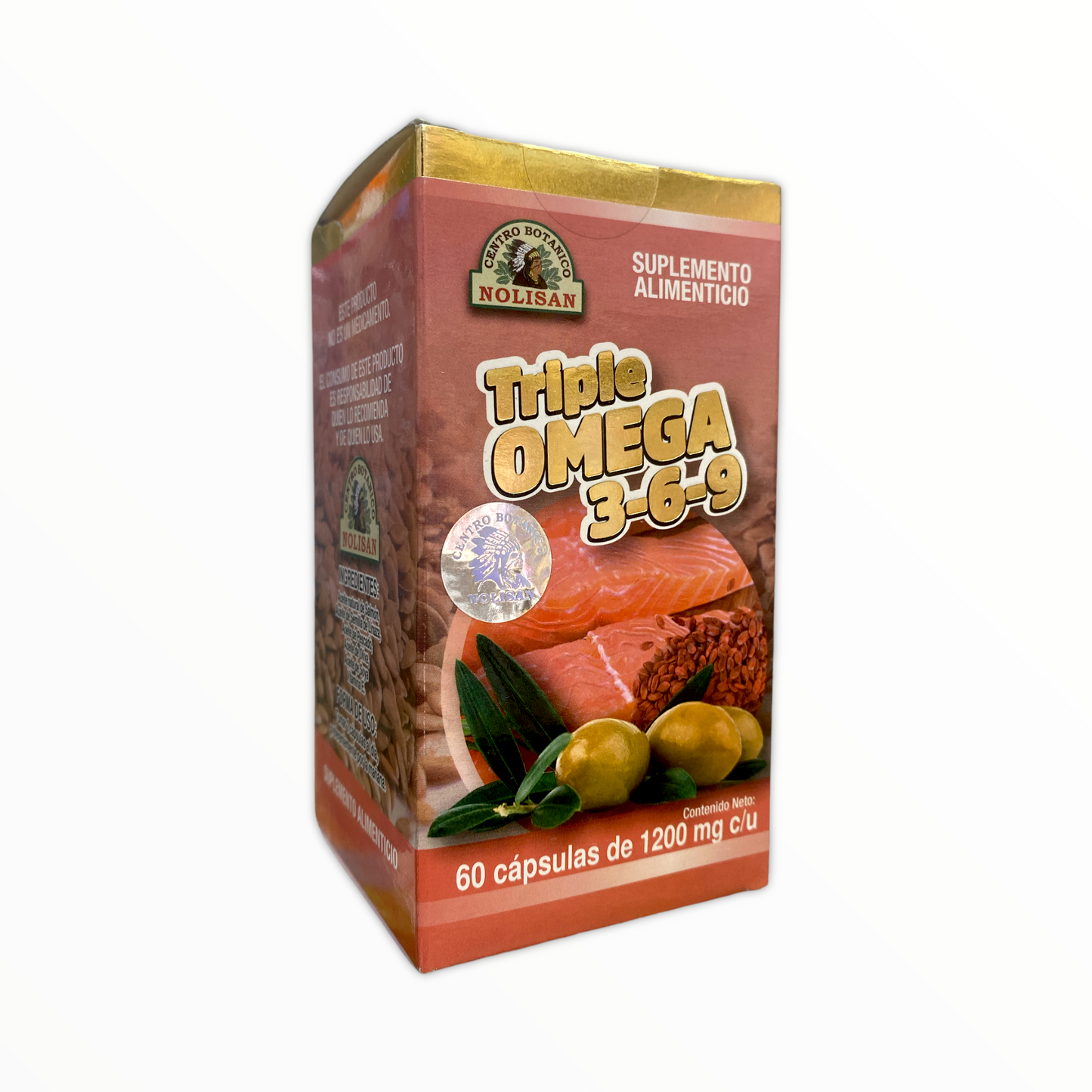 triple omega 3-6-9 60 cápsulas 1200 mg nolisan