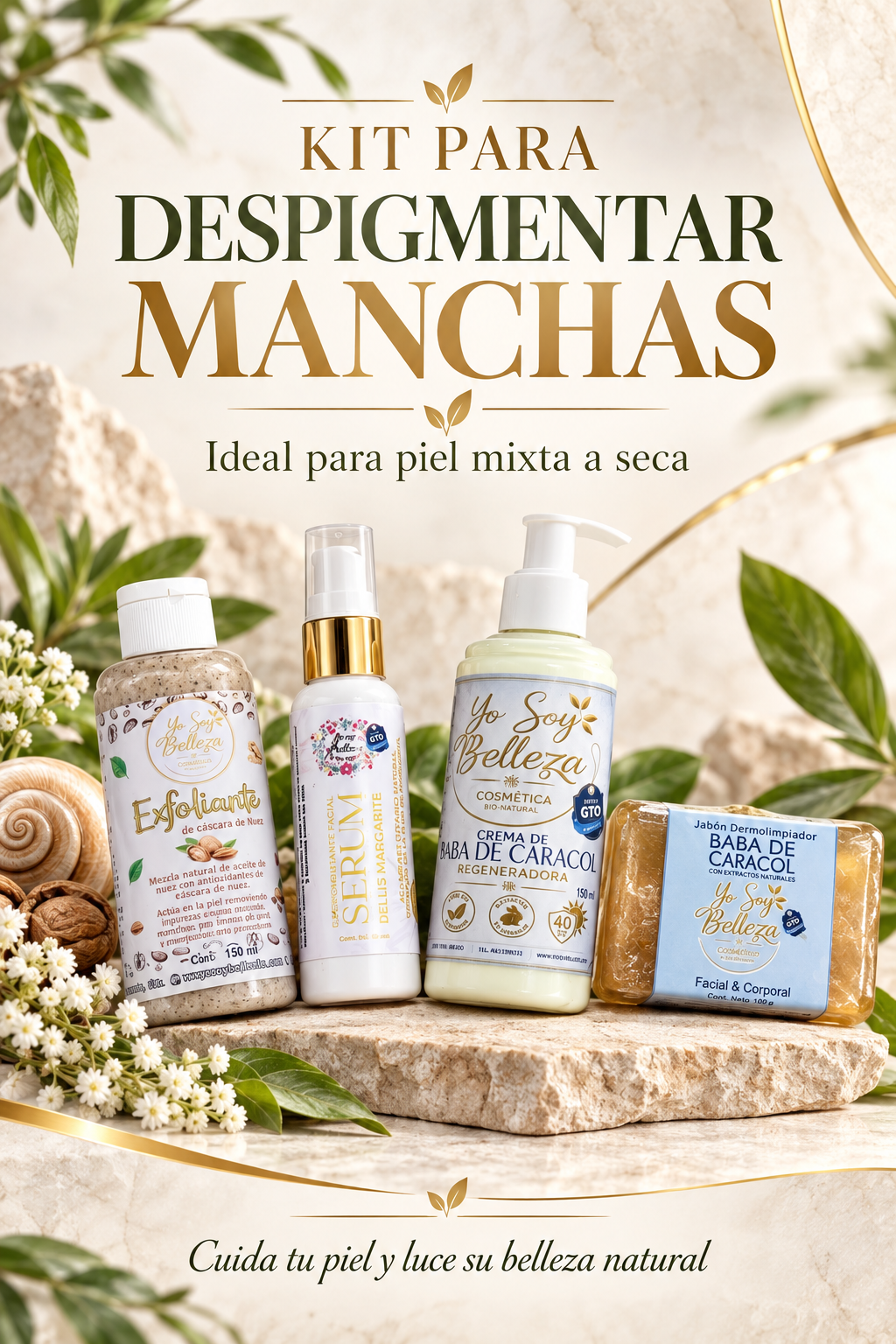 Kit anti manchas para piel mixta a seca