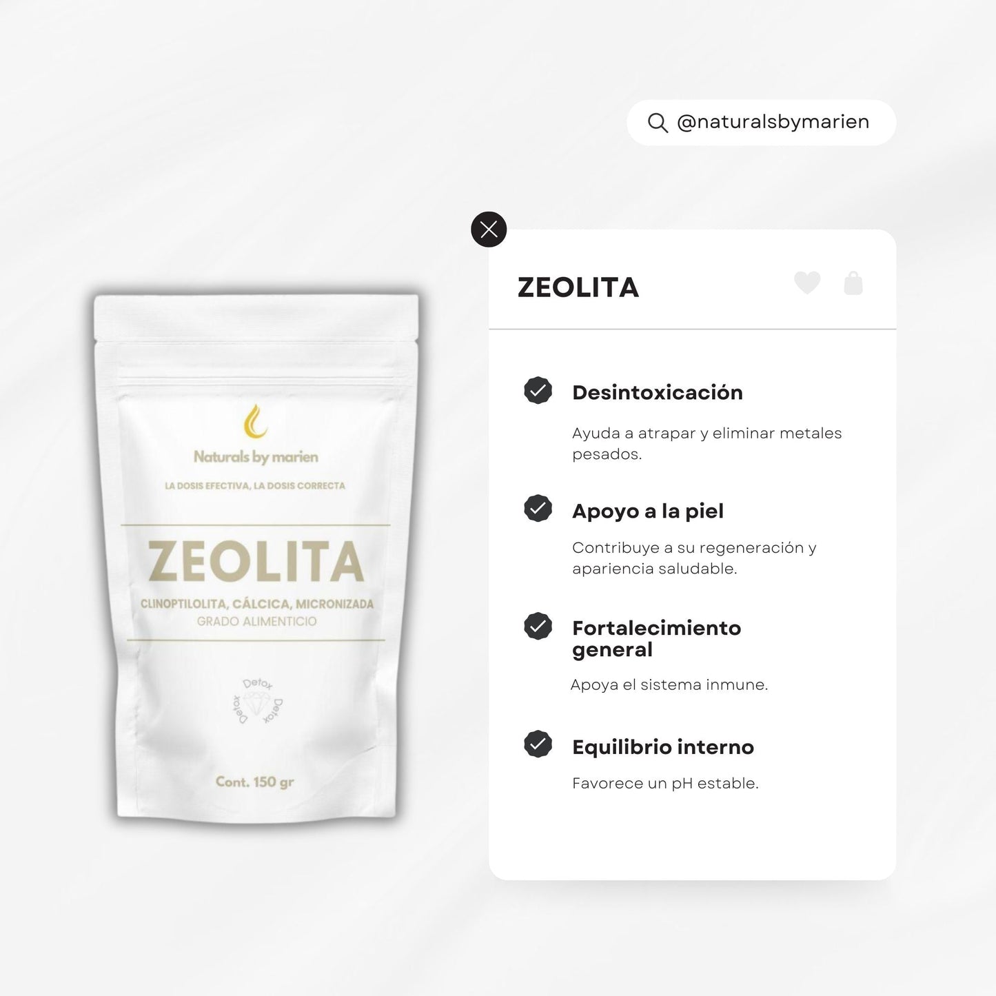 Zeolita Clinoptilolita Cálcica Micronizada