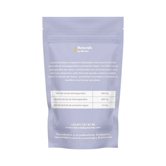 Ashwagandha con Pimienta Negra 60 caps