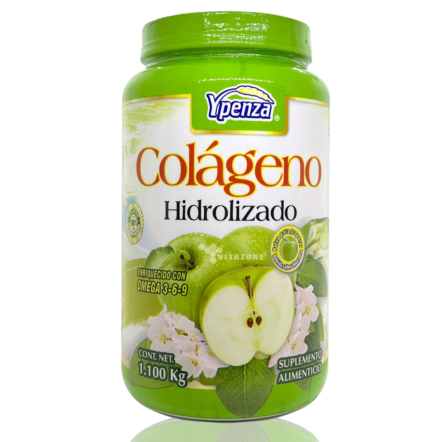 Colágeno Hidrolizado Manzana Verde 1.1 kg Ypenza