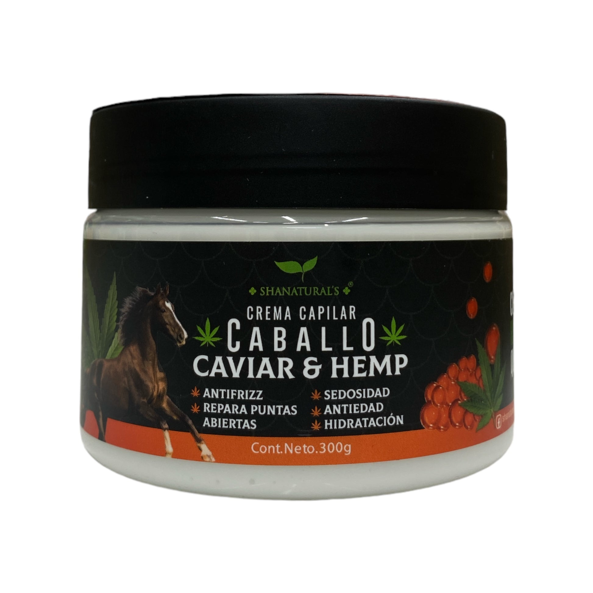 Crema para Peinar Caballo, Caviar y Hemp 300 g Shanatural's