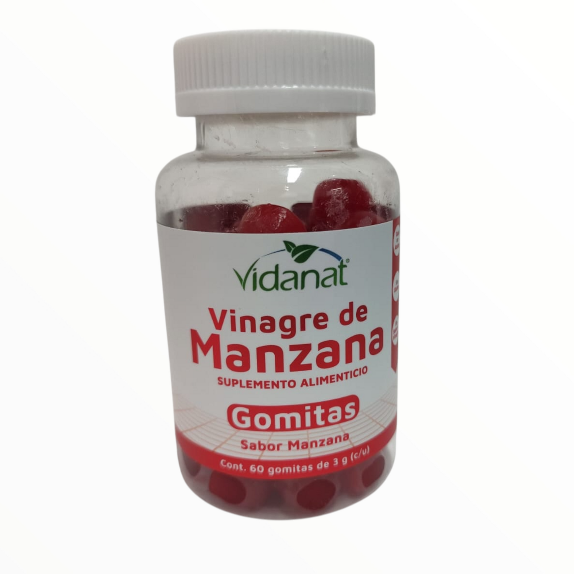 Gomitas de vinagre de manzana 60 piezas Vidanat