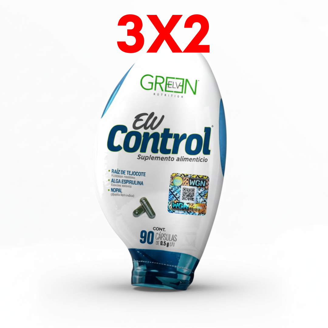 CAP ELV CONTROL C/90 GREEN ELV NUTRITION
