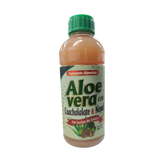 ALOE VERA DRINK W/ CUACHALALATE W/ ALOE VERA PULP W/ 1 LT
