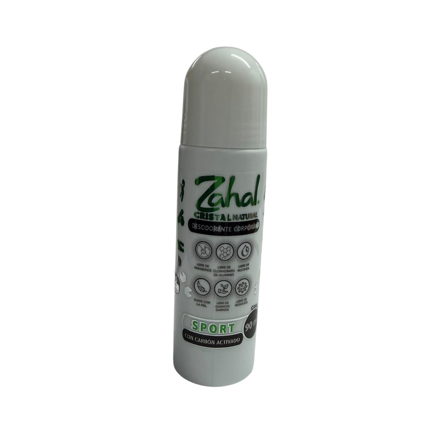 CRYSTAL DEODORANT (ROLL ON) POTASSIUM ALUM W/ 90 ML VITAL GREEN
