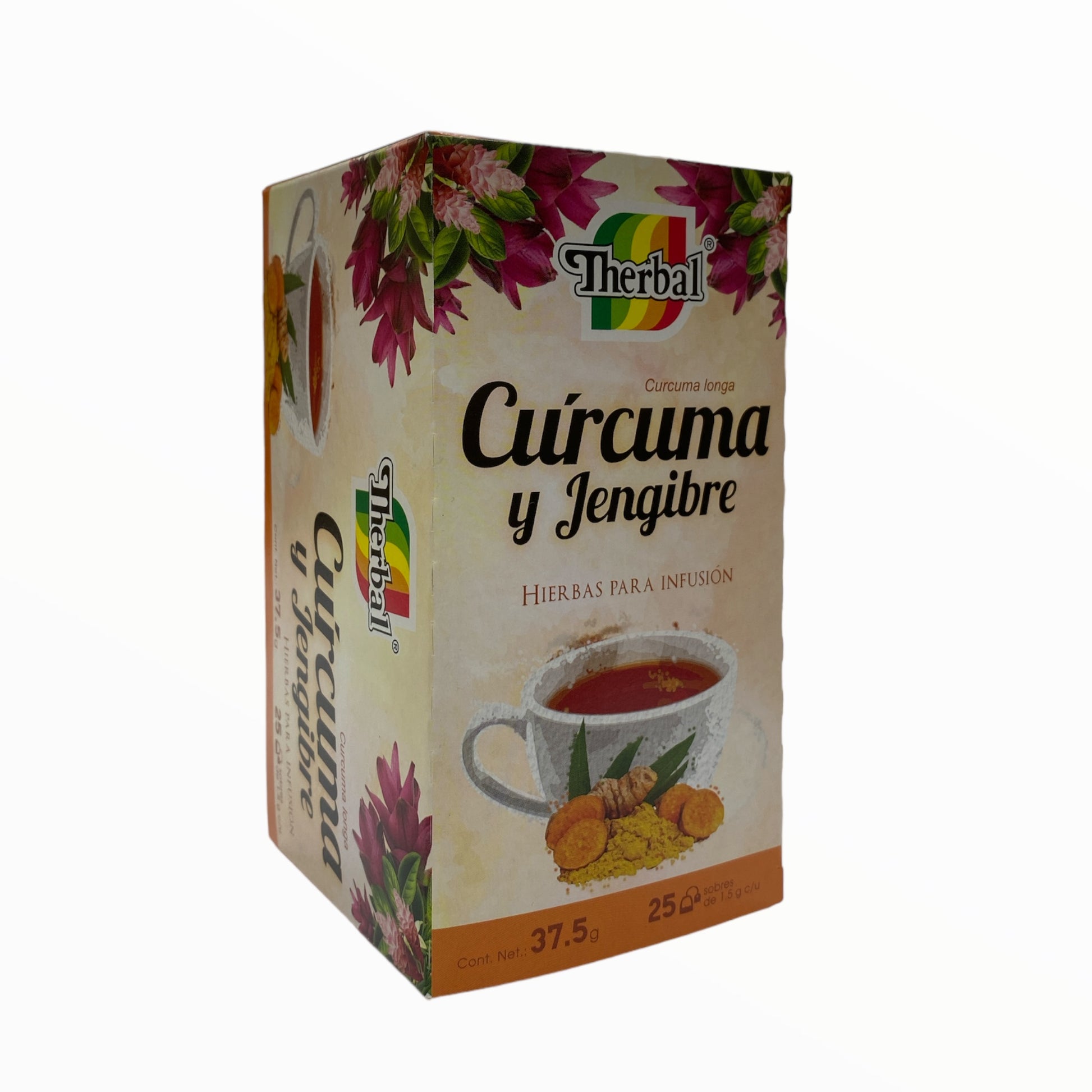 Té de Cúrcuma y Jengibre 25 sobres Therbal