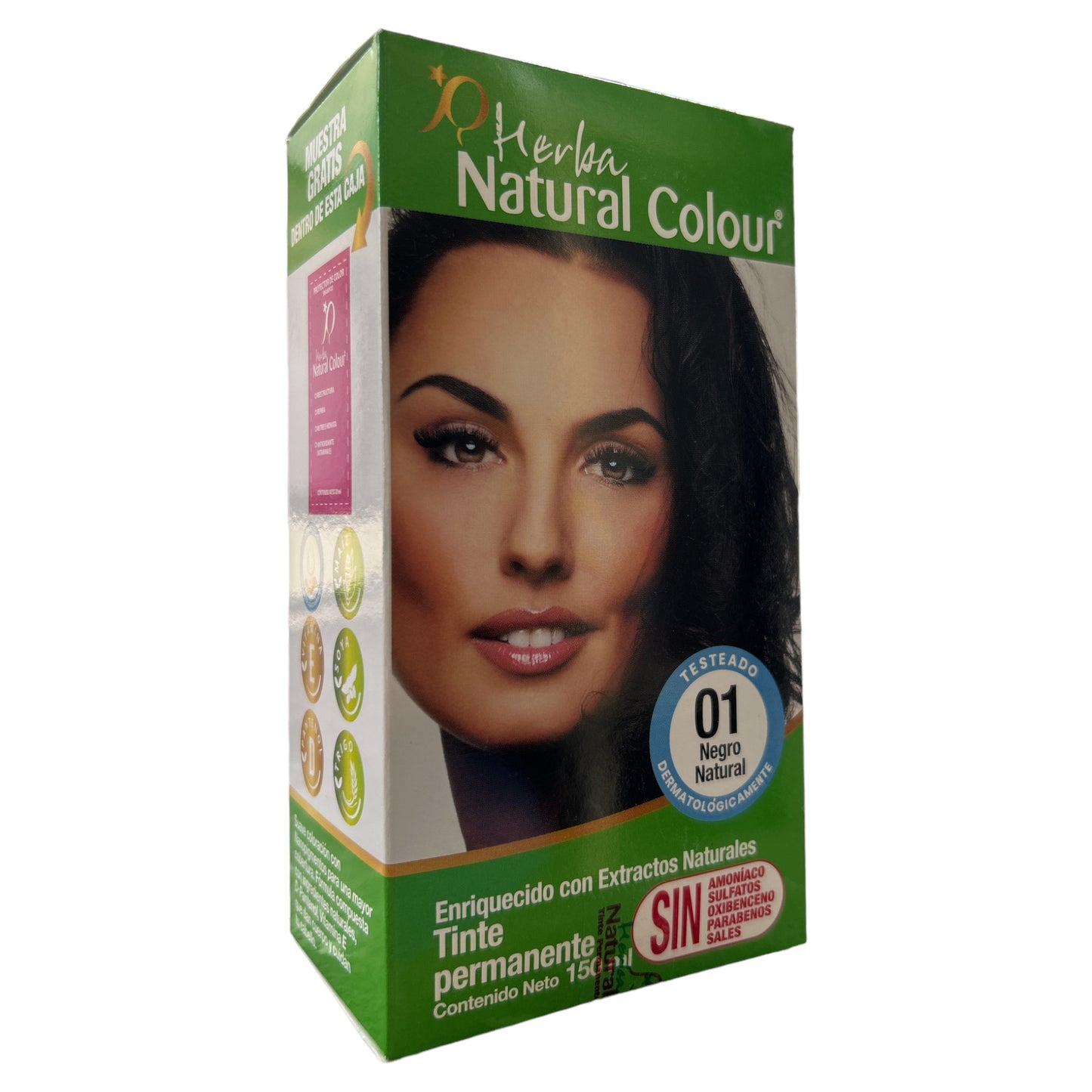 TINTE 01  NEGRO NATURAL 150 ML NATURAL COLOUR