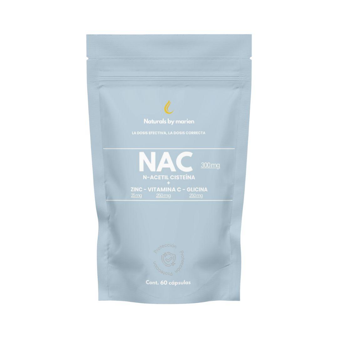NAC N-Acetil Cisteína + Zinc, Vitamina C y Glicina 60 cápsulas