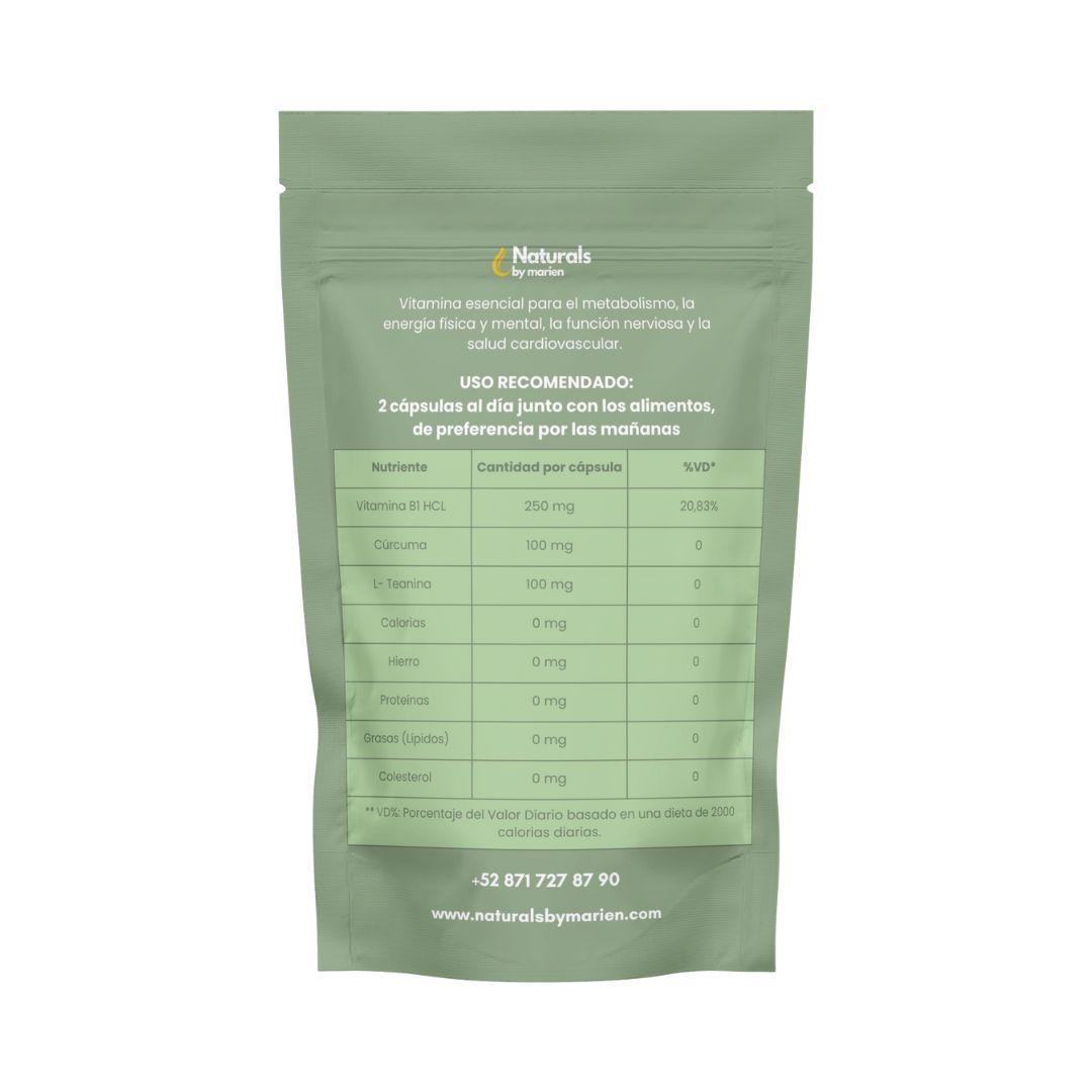 Vitamina B1 + L Teanina y Cúrcuma
