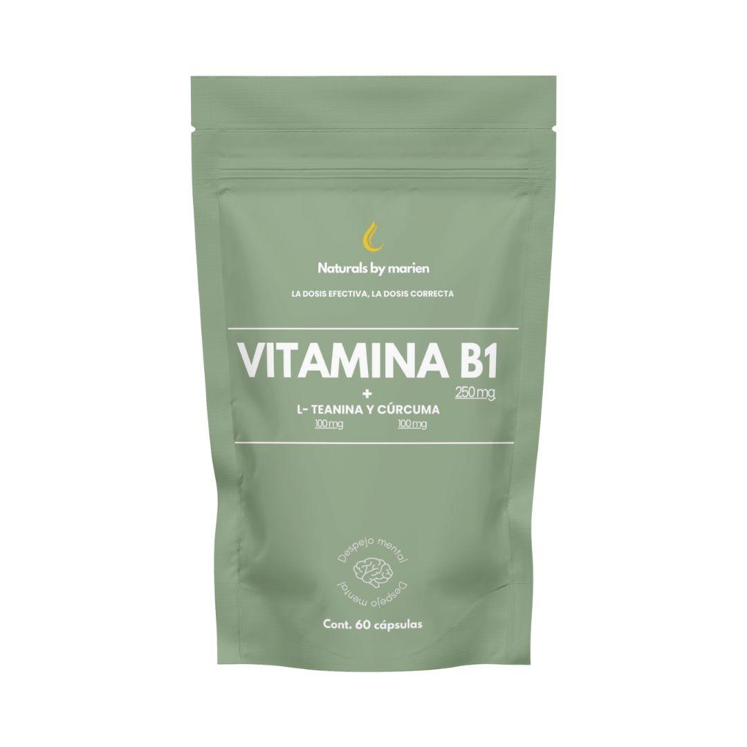 Vitamina B1 + L Teanina y Cúrcuma 60 cápsulas