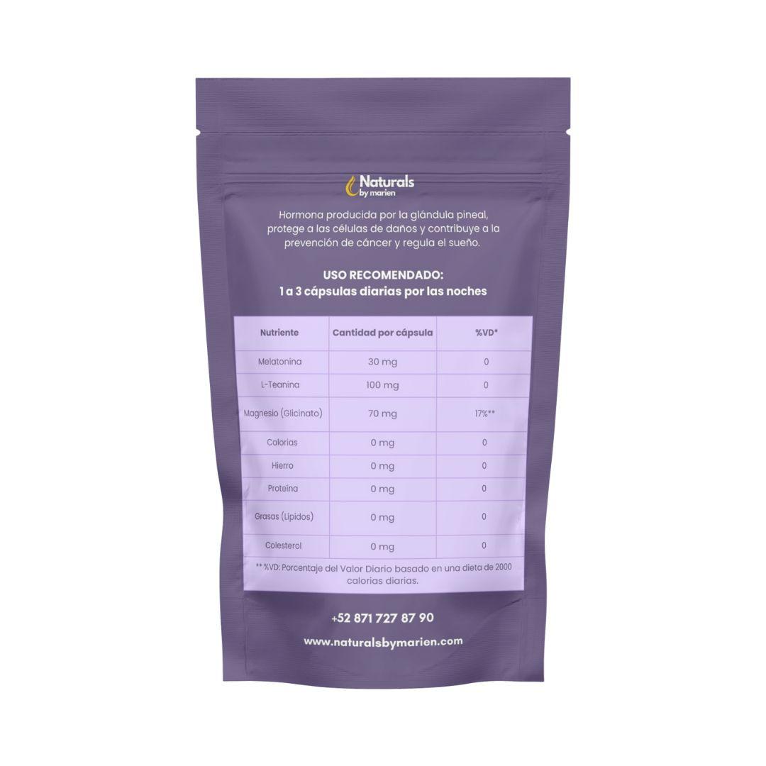 Melatonina (+ L-Teanina y Magnesio) 60 cápsulas