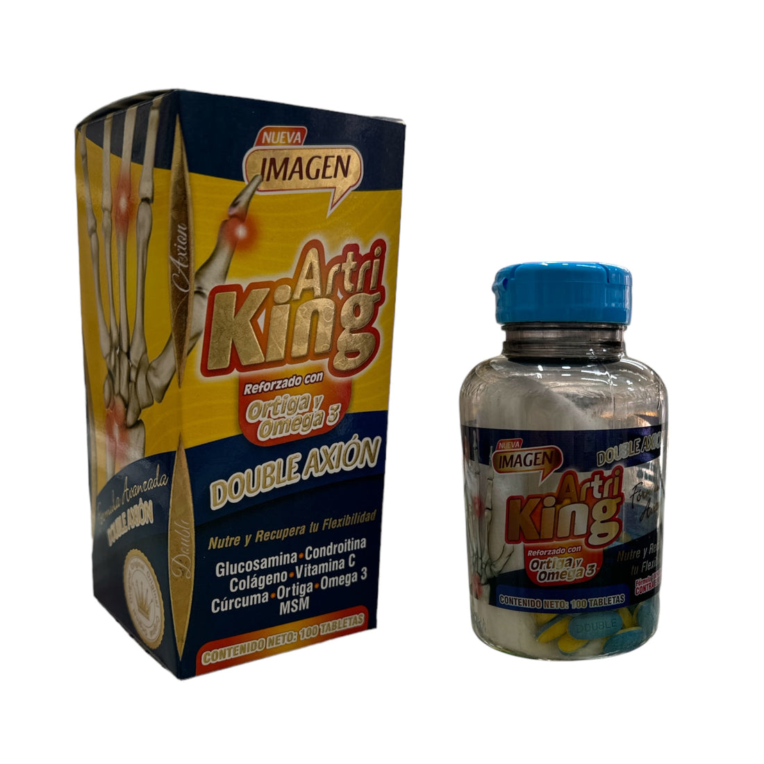 Artri King Reforzado Ortiga y Omega 3 100 tabletas NatuZem