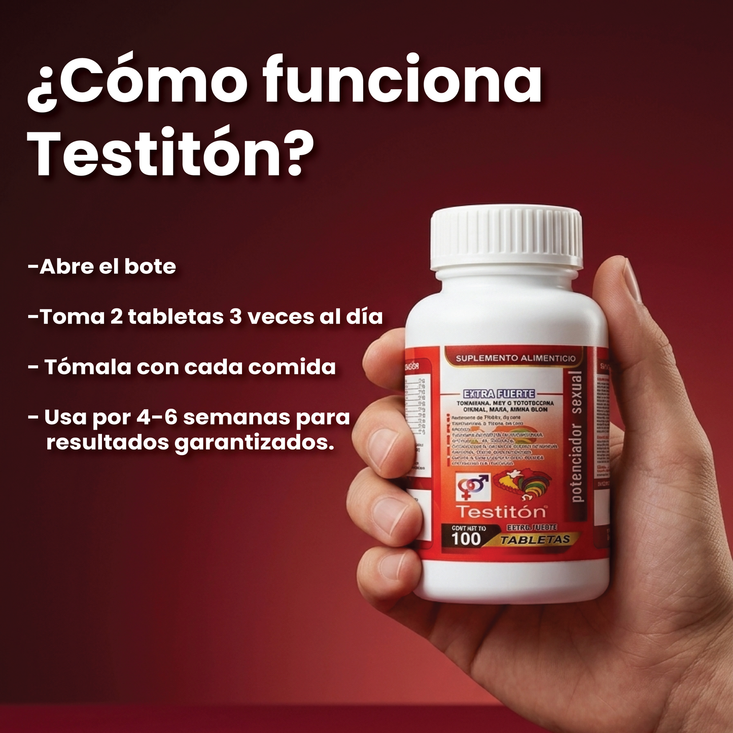 TAB TESTITON EXTRA STRONG W/100 THE KING