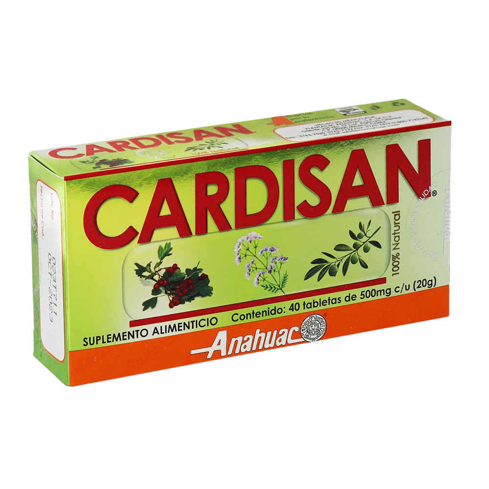 Cardisan 40 tabletas Anáhuac | NatuZem
