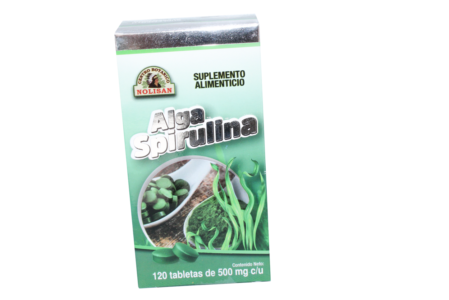 Alga Spirulina 120 tabletas Nolisan